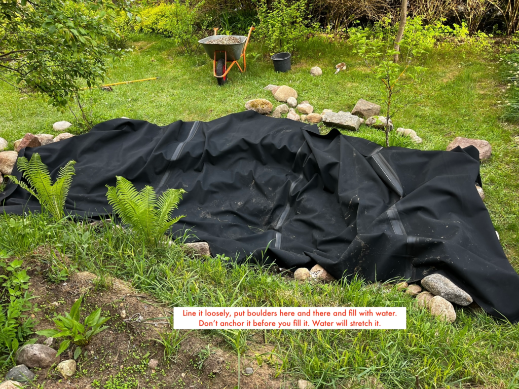 Lining with EPDM