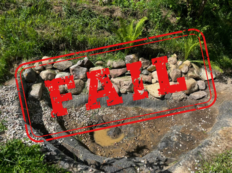 How NOT to Build a Wildlife Pond – Mistakes I Made